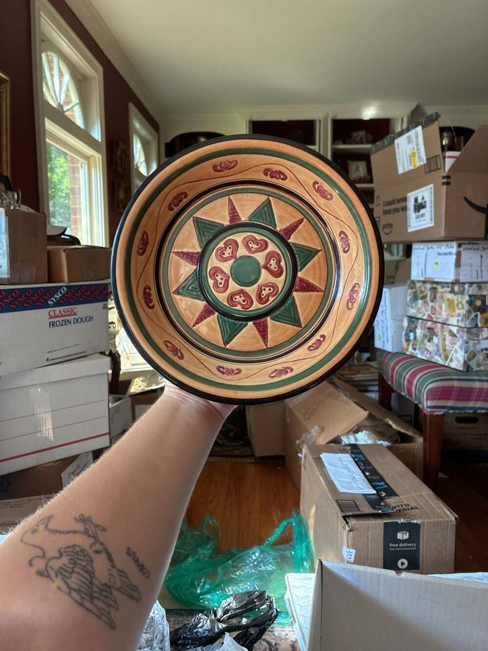 Vintage Pennsbury Pottery Hand-Painted Decorative Bowl